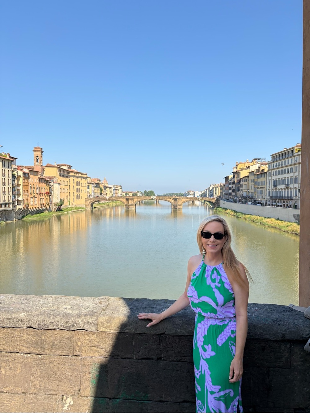Lilly Pulitzer Green and Lavender Floral Maxi Dress